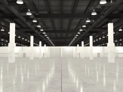 Exhibition Hall - Warehouse interior - HDRI Texture