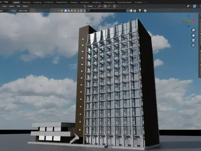 PREDIO COMERCIAL 3D 3D model