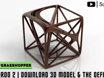 Grasshopper Kangaroo 2 - Physics Model and Definition 3D model