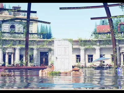 Suzume Realistic animation - blender model 3D model