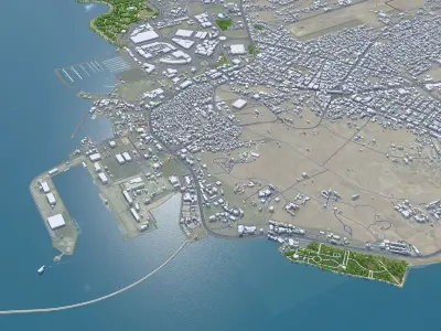 Jizan Jazan Saudi Arabia Low-poly 3D model