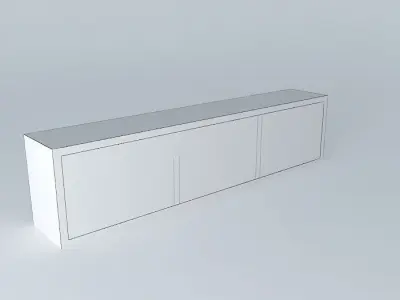 Shaded glass panel shelf DOORS HZ1V 4 17 BRW Milano Oak 3D model