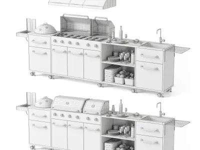 Barbecue 25 3D model