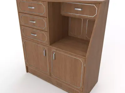 commode 21 Low-poly 3D model