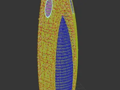 Mode Gakuen Cocoon Tower 3D model