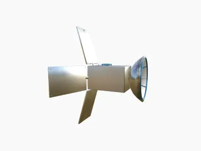 Satellite G09 USA - SciFi Space Design Low-poly 3D model