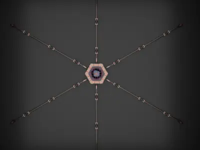 Mechanical spyder-robot 3D model