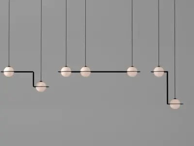 Laurent suspension light collection 3D model