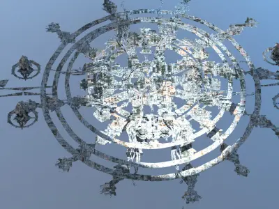 Grand Nile Utopia Temple city 2 Low-poly 3D model