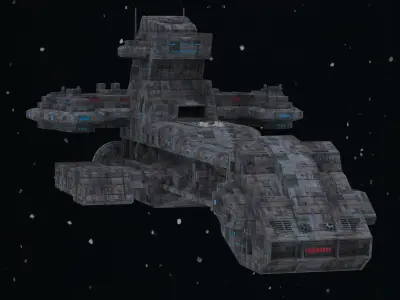 Stargate SG-1 Prometheus Spaceship Replica 3D model 3D model