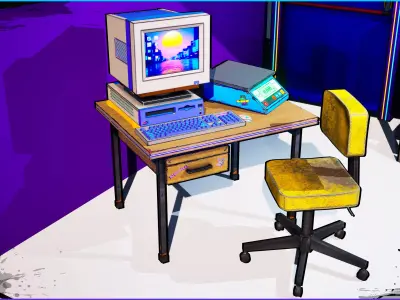 Laboratory Pack  Low-poly 3D model