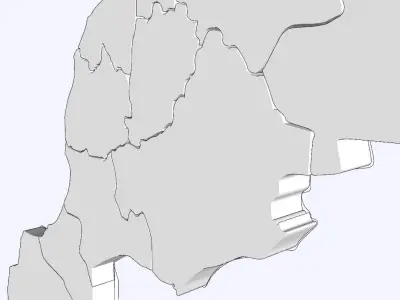 Moroccan 3D Map 3D model