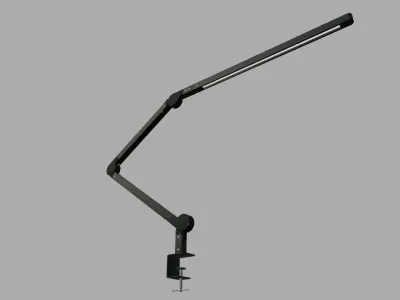 Swing Arm Desk Lamp with Clamp 3D model