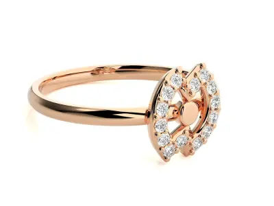 Women ring 3D print model 77