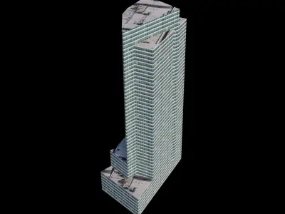 200 West Street - NYC Low-poly 3D model