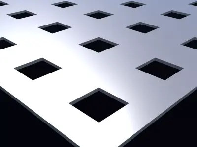 Perforated panel with 16 percent opening 25O113 3D model