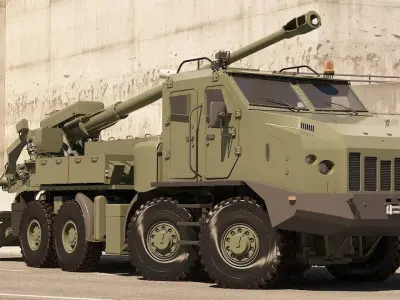 Bogdana Howitzer ver 3 3D model