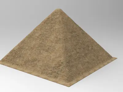 The Great Pyramid -Kheops Khufu Pyramid 3D print model