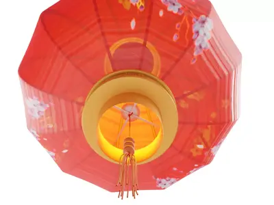 Round Chinese Lantern 3D model