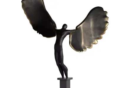 Decorative Abstract Sculpture Free Man 3D model