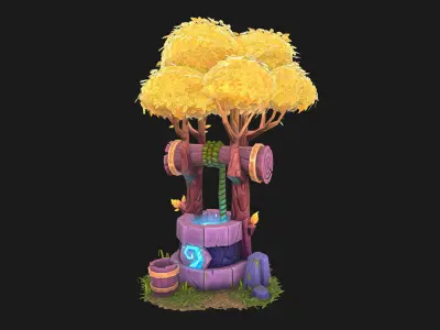 agic well Low-poly 3D model
