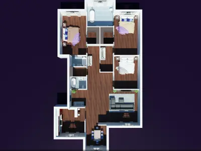 Modular Interior 3D model