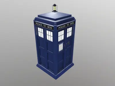 Tardis - Doctor Who Low-poly 3D model