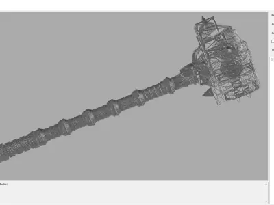 Weapon - hammer 3D print model