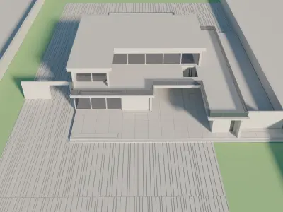 Modern Villa 3D model 22