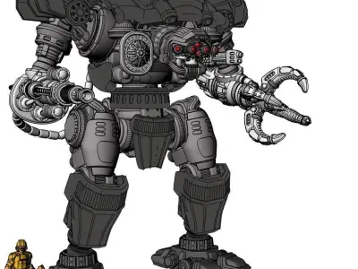 PROJECT MAGGIE-All Files-Full Frame-Weapons-Armor 3D print model