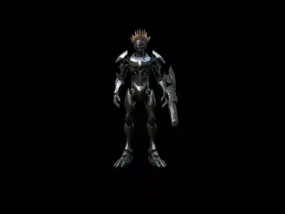 Robots Pack 2 Low-poly 3D model