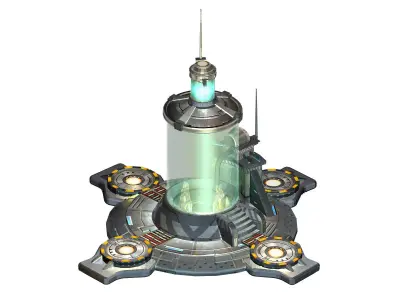 Machinery - Spacecraft - Functional Objects 05 3D model