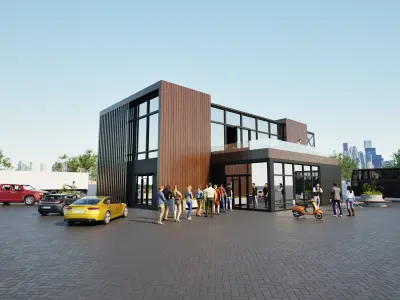 Comercial office 3D model