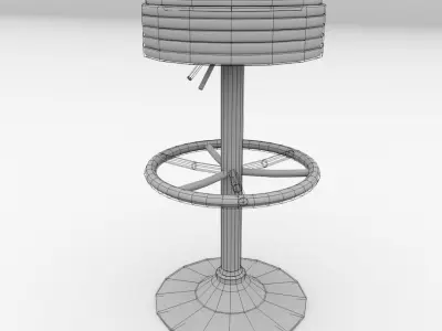 Bar Stool v3 3D model