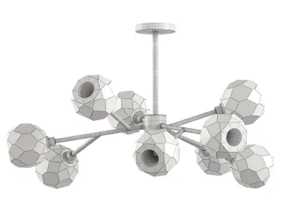 RH Chandelier Low-poly 3D model