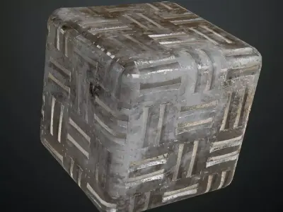 Diamond Metal Plate Anti-Slip Two PBR Seamless Texture