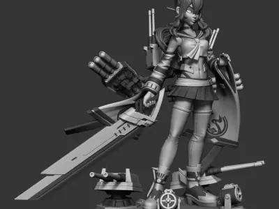 Azur Lane Ayanami STL 3D print model
