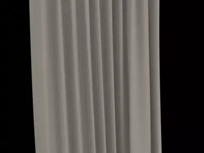 Window Curtain Free low-poly 3D model