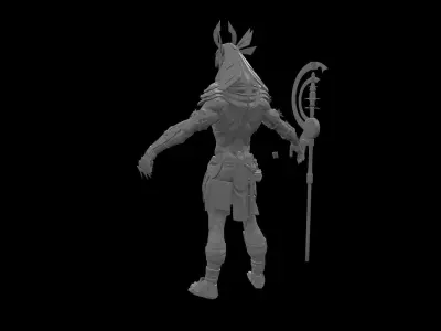 Anubis Hig poly Zbrush project 3D model