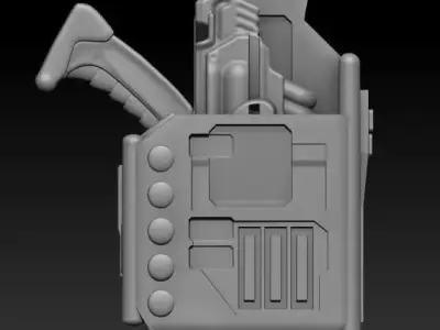 Small Sci-Fi Blaster 3D print model