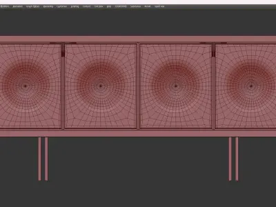 BOLLA SIDEBOARD Low-poly 3D model