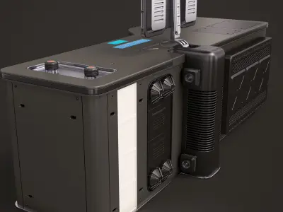 Sci Fi Lab Table 3D model