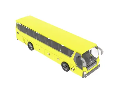 Yellow Bus 3D model