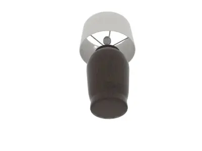  Wooden Cylinder Table Lamp  Low-poly 3D model