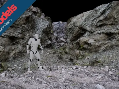 Unimodels Stone Walls Vol 1 Low-poly 3D model