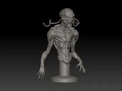 zorak alien bust 3D print model