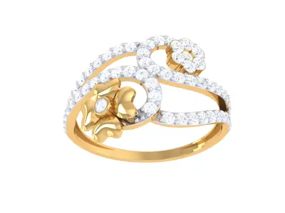 Women Ring  Render 3dm STL OBJ FBX Details 3D print model 297