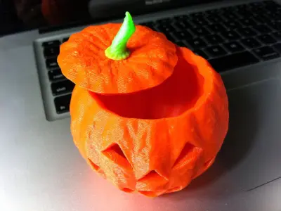 Jack-O-Lantern apple Free 3D print model