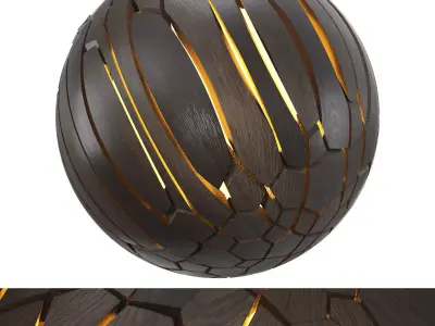 Wood shape light 3D model
