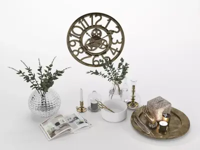 Collection of Decorative Hosewares 3D model